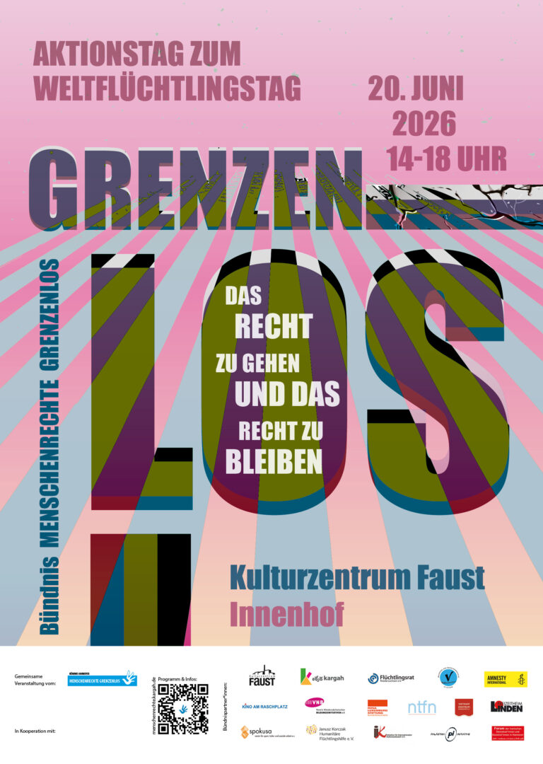 NTFN beim Weltflüchtlingstag im Kulturzentrum Faust vertreten